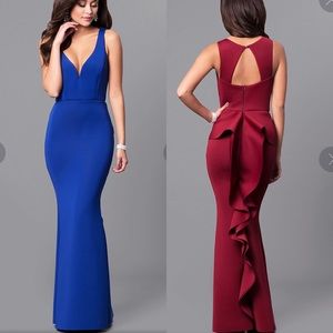 NWT Promgirl Royal Blue Long Prom Dress Small